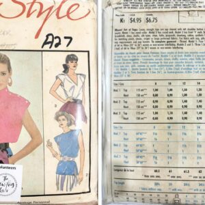 Pattern: (1986) Style #1065 Womens Top (Size 10-16)