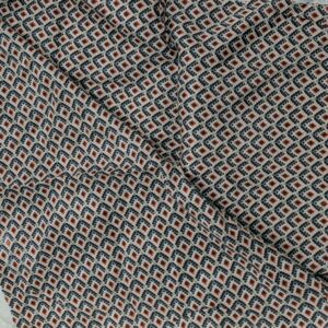 Earthy Diamond Print Lightweight Dress Fabric (150cm x 83cm)