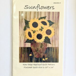 Quilt Pattern: 'Sunflowers' by Laundry Basket Quilts (20" x 24" / 50cm x 60cm)