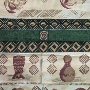 Horizontal Print Masks and Sculptures Open Weave Cotton (29cm x 260cm)