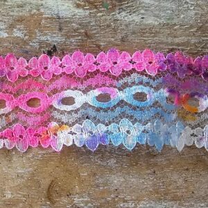 Colourful Eyelet Lace (25mm x 1.05m)