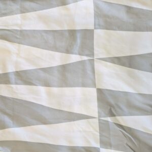Grey & White Bold Geometric Print Light Dress Fabric (160cm x 200cm)