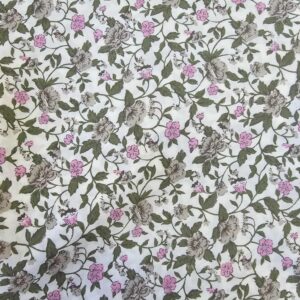 "Country Gardens" Vintage Cotton (90cm x 212cm)