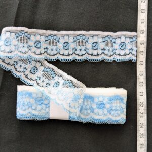 Lace: Blue Scallops (30mm x 3.2m)