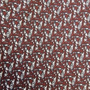 Red & Taupe Quilting Cotton (Fat Quarter)