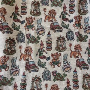 Vintage Kids Toys Tapestry Fabric (90cm x 78cm)
