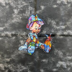 'Disney's Pinocchio' Cotton Spandex French Terry T-shirt Panel (81cm x 56cm)