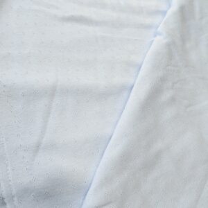 Sky Blue Cotton Pointelle Knit (85cm x 200cm)