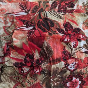 Red & Brown Stretch Mesh (150cm x 150cm)