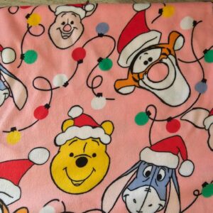 Whinnie the Pooh Christmas Minky (165cm x 100cm)