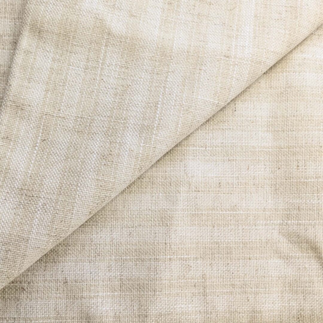 Sand Striped Open Weave Cotton Home Decorator Fabric (106cm x 100cm)