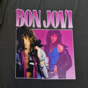 'Bon Jovi' Rayon Spandex Panel (90cm x 120cm)