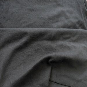 Black Cotton Ribbed Knit (150cm x 90cm)