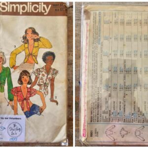 Vintage Pattern: Simplicity #6901 Ladies Tops (Size 6-8)
