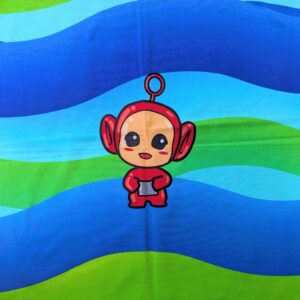 'Red Teletubby' Cotton Spandex T-shirt Panel (40cm x 46cm)