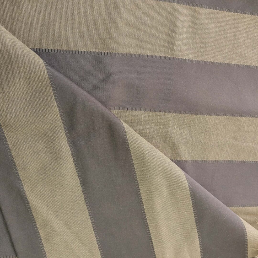 Brown & Gold Striped Home Decorator Fabric (140cm x 120cm)