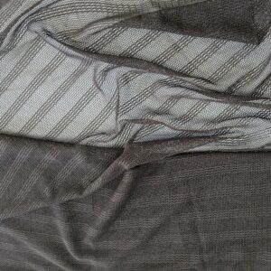 Chocolate Brown Woven Striped Stretch Mesh (140cm x 120cm)