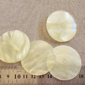 Huge Pearlescent Shank Buttons x 4
