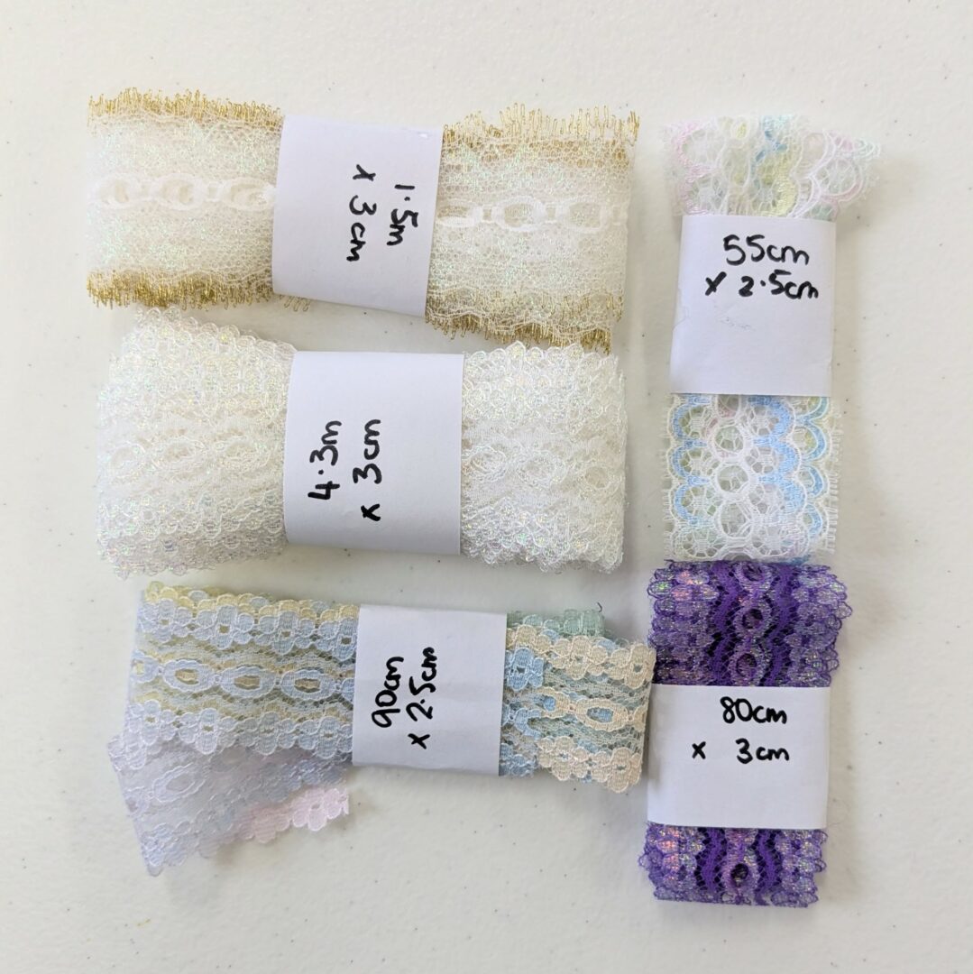 Lace Bundle: Colourful Eyelet Lace (8m total)