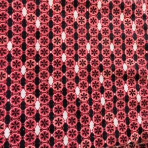 Red & Black Geometric Print by Hi-Fashion Fabrics Inc. (105cm x 230cm)