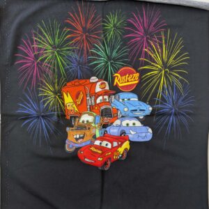 'Disney's Cars' Cotton Spandex T-shirt Panel (42cm x 53cm)