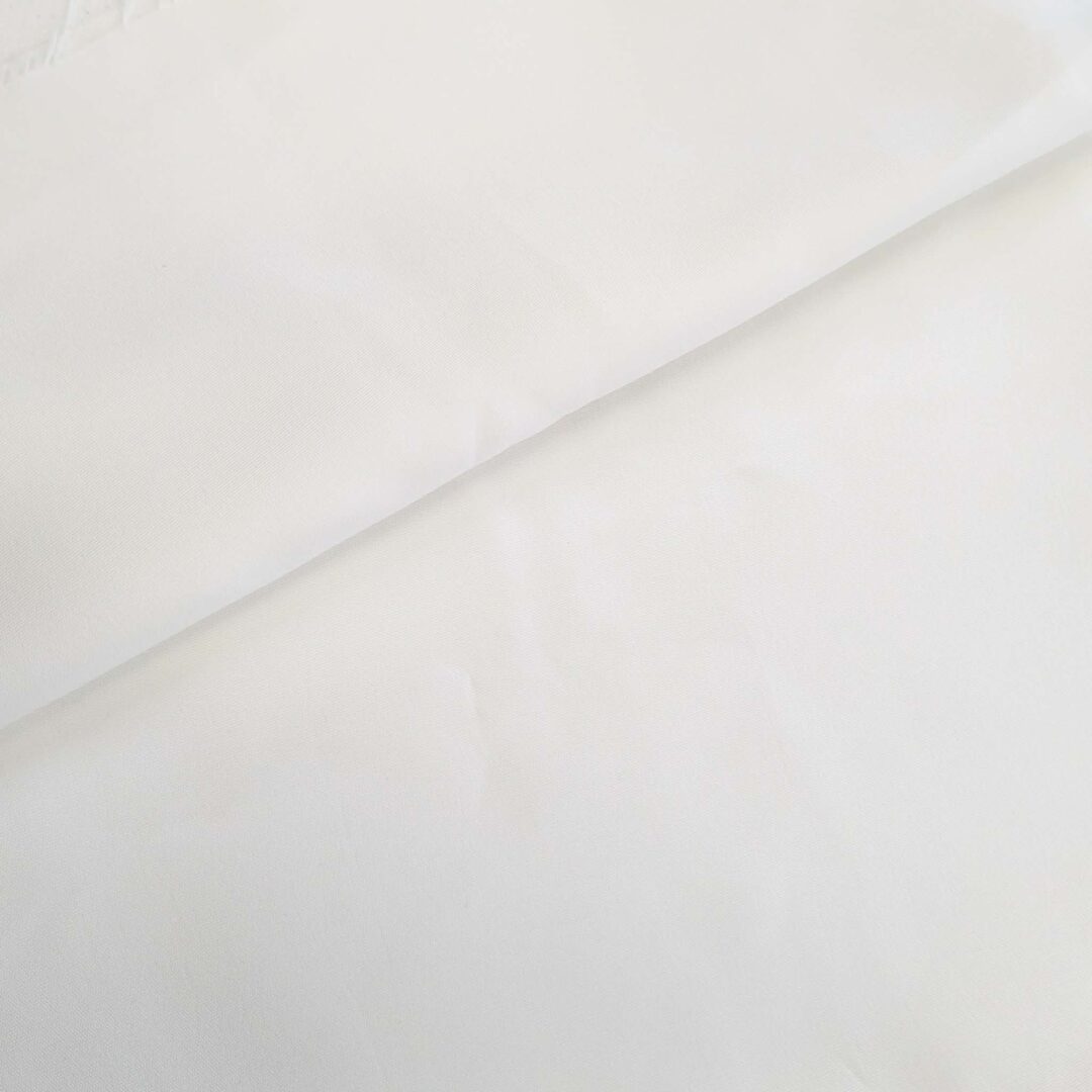 White Plain Weave Home Decorator Fabric (150cm x 90cm)