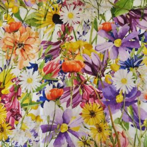 Floral Cotton Spandex (150cm x 50cm)