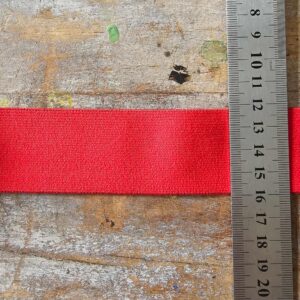 Red Soft Waistband Elastic (38mm x 2m)