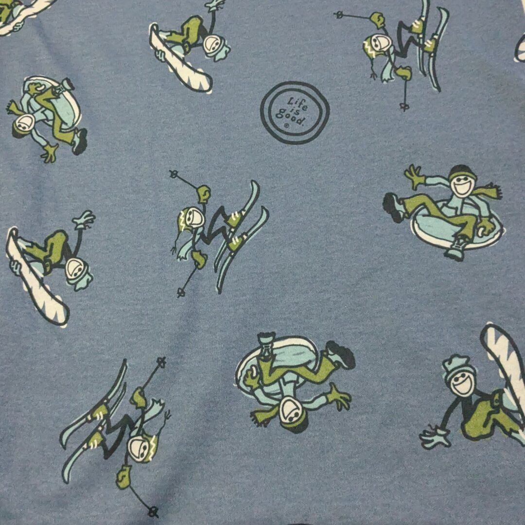 'Life is Good' Cotton Jersey (155cm x 100cm)