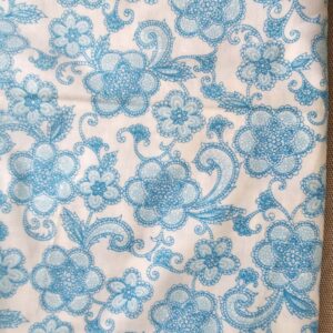 Blue Floral Vintage Cotton (86cm x 135cm & 86cm x 240cm)