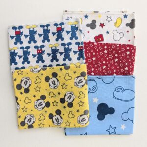 Bundle: Mickey Mouse Quilting Cotton (Fat Quarters x 5)