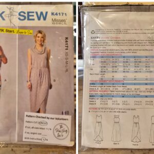 Pattern: Kwik Sew #K4171 Ladies Dresses (Size XS-XL)