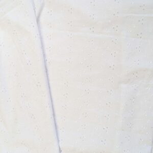 White Broderie Anglaise Dress Fabric (114cm x 143cm)