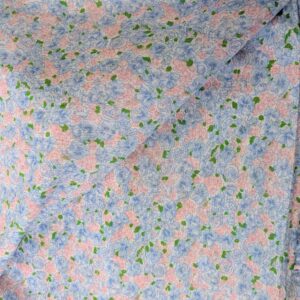 Blue & Pink Lightweight Dress Fabric (112cm x 245cm)