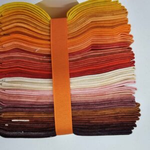 Michael Miller "Krystal" Fat Quarter Quilting Cotton Bundle - Oranges (22 pieces) RRP $150+