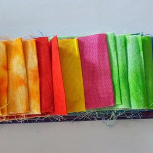 Colourful Jelly Roll (112cm x 6.5cm x 32 pieces plus 4 part strips)