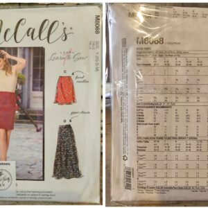 Pattern: McCalls #M8068 Ladies Skirts (Size XS/4-M/14)