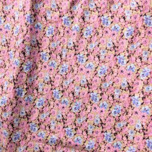 Pink & Purple Floral Cotton Lawn (106cm x 420cm)