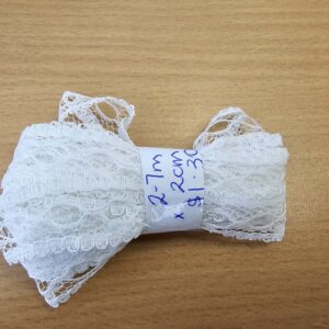 White Lace Trim (20mm x 2.7m)