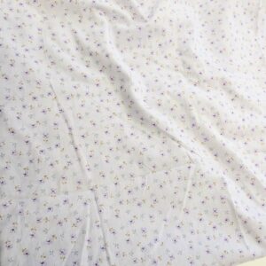 Pale Lavender Floral Semi-Sheer Dress Fabric (110cm x 175cm)