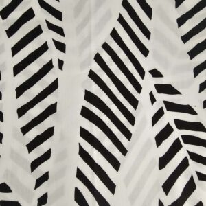 Black & White Cotton Woven (145cm x 116cm)