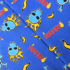 'Inferno' Blue Home Decorator Cotton (144cm x 200cm)