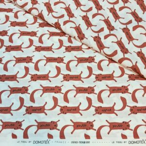 'Le Tissue' by Domotex Squirrels Quilting Cotton (150cm x 500cm)