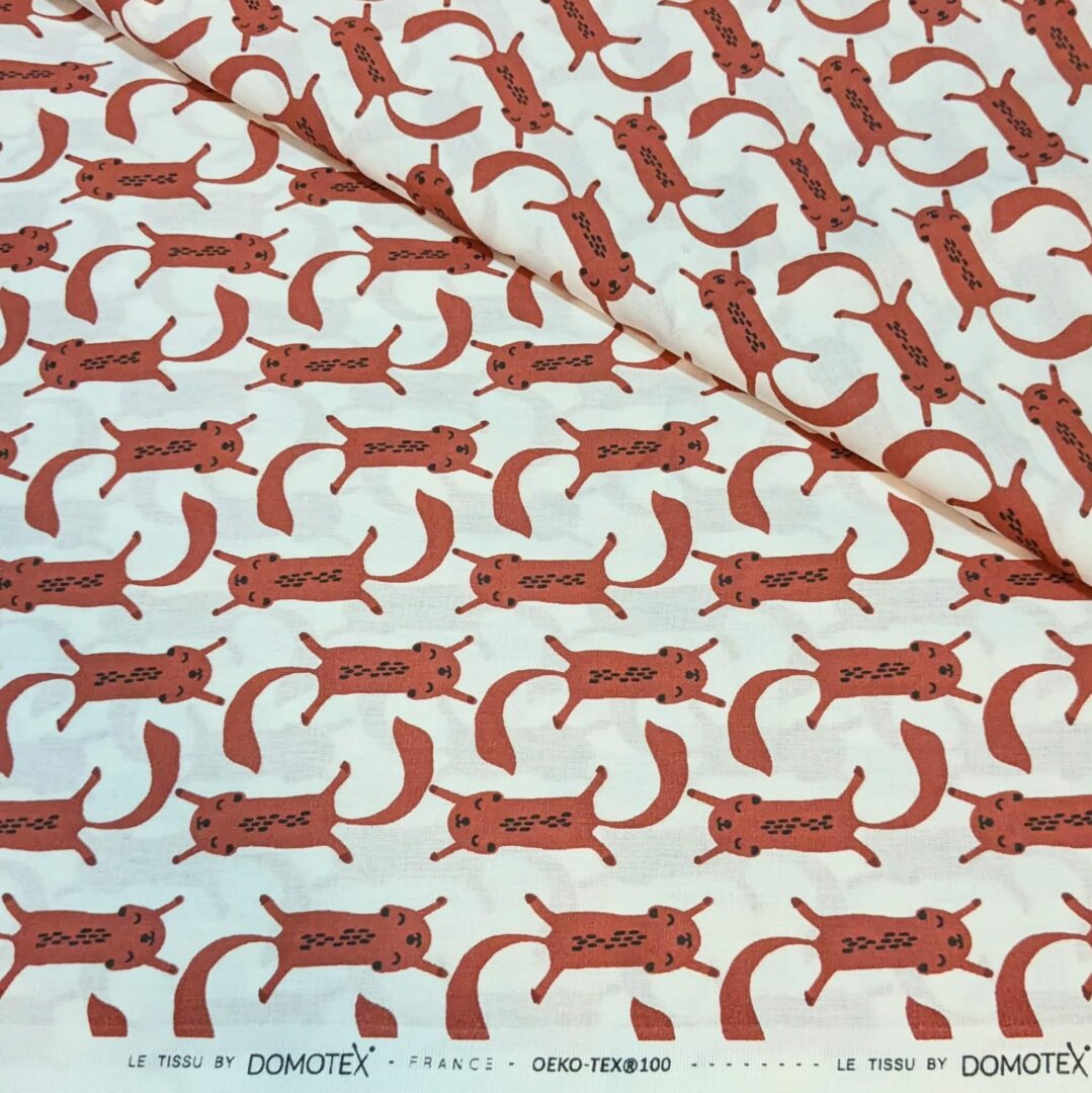 'Le Tissue' by Domotex Squirrels Quilting Cotton (150cm x 500cm)