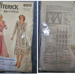 Vintage Pattern: (1970s) Butterick #6313 Ladies Dress (Size 16)