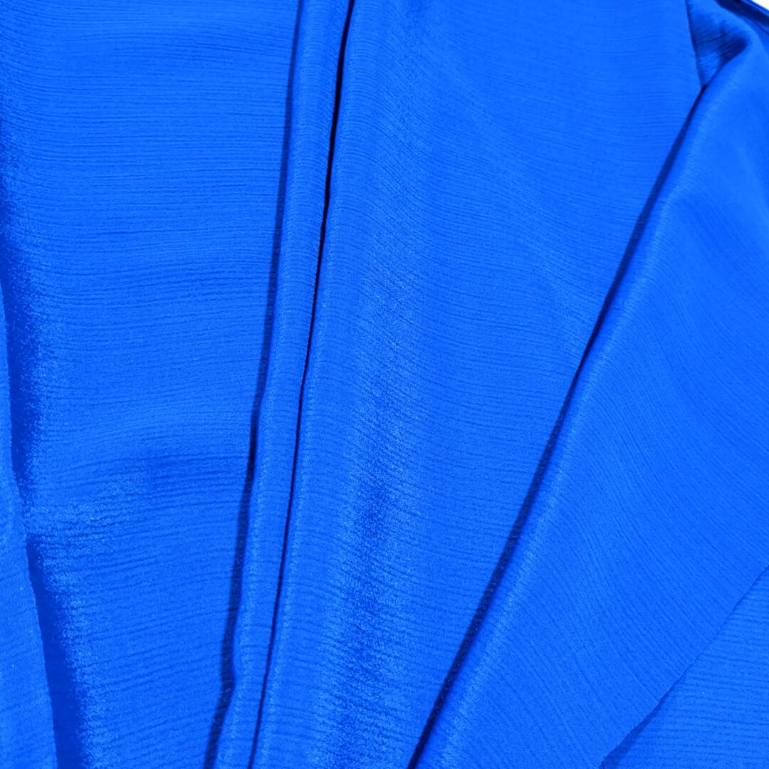 Royal Blue Crinkle Geogette (112cm x 155cm)