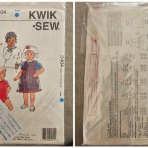 Pattern: Kwik Sew #2404 Toddlers Dress, Top & Bodysuit (Size T1-T4)