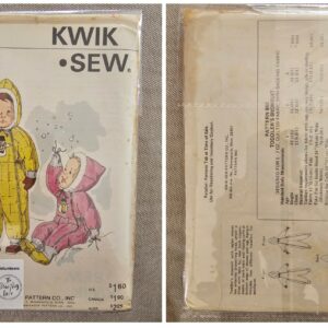 Pattern: Kwik Sew #860 Toddlers Snow Suit (Size 1-3)