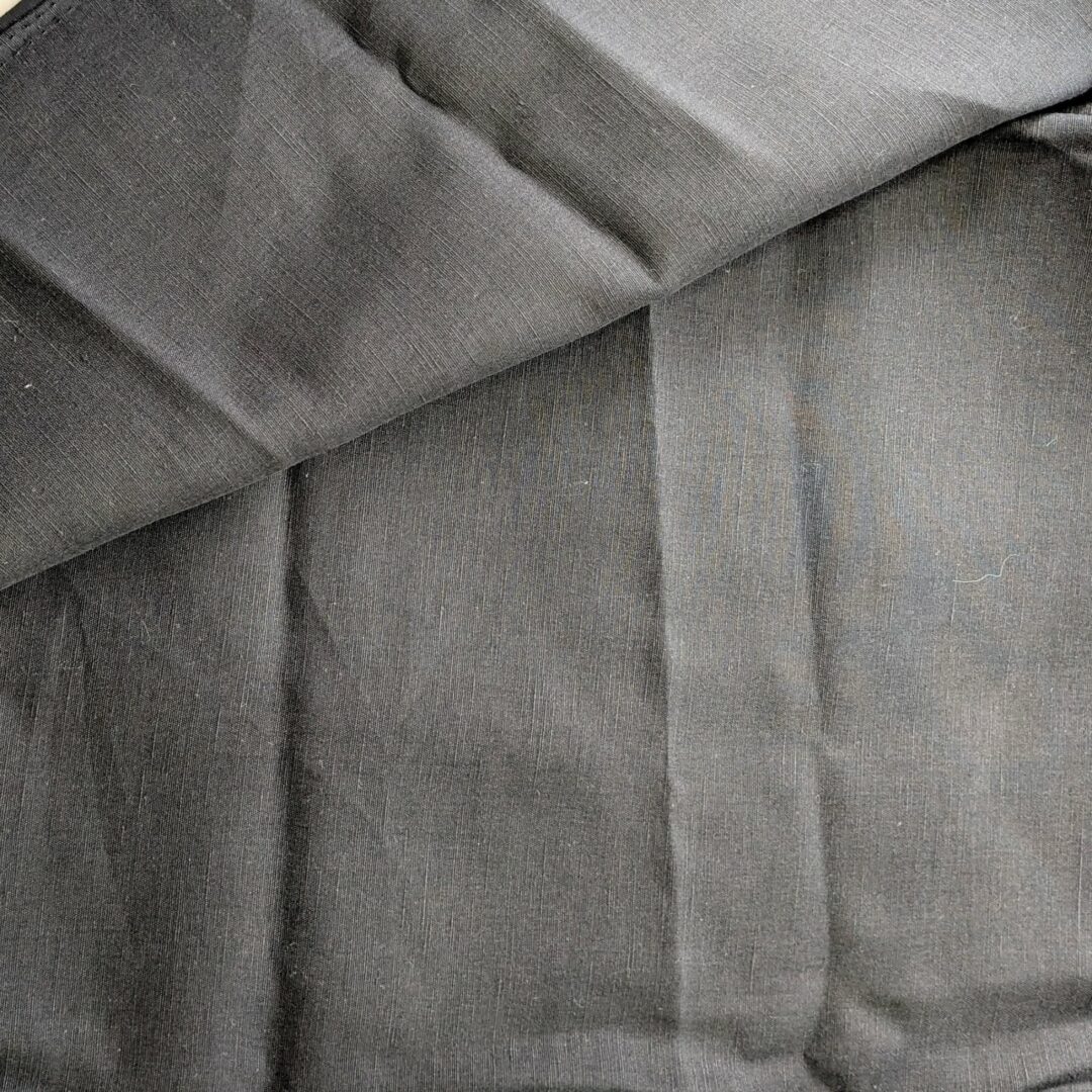Black Open Weave Cotton (115cm x 110cm)
