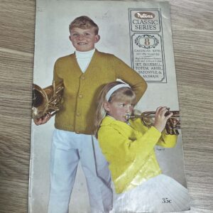 Patons Knitting Booklet #8 Children's Cardigans Size 26-30 chest (6 patterns)